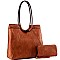 Braided Strap Boho Tote Wallet SET