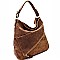Asymmetrical Pocket Layer Perforated Hobo MH-JN0001