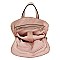 Convertible Perforated Backpack Satchel with Tablet Holder