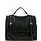 Convertible Buckle Accent Perforated Backpack Satchel