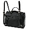 Convertible Buckle Accent Perforated Backpack Satchel