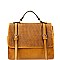 Convertible Buckle Accent Perforated Backpack Satchel
