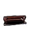 Plaid Checker Buckle Accent Print Satchel Wallet SET