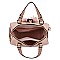 2-Way Double Tassel Accent Boston Satchel