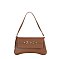 Pebbled PU Flap Shoulder bag