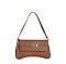 Pebbled PU Flap Shoulder bag