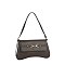 Pebbled PU Flap Shoulder bag