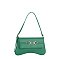 Pebbled PU Flap Shoulder bag