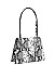 MULTI COLOR SNAKE PRINT SHOULDER HANDLE TOTE BAG
