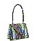 MULTI COLOR SNAKE PRINT SHOULDER HANDLE TOTE BAG