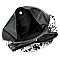 Snake Print Tassel Accent Faux-Fur Single Strap Hobo