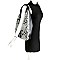 Snake Print Tassel Accent Faux-Fur Single Strap Hobo