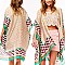 Trendy Bohemian PRINT SILKY WOMEN'S COVER-UP KIMONO