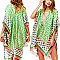 Trendy Bohemian PRINT SILKY WOMEN'S COVER-UP KIMONO