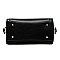 Patent Leopard Trim 2-Way Satchel Wallet Set