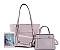 3 IN 1 SMOOTH FASHION TOTE BAG AND CLUTCH SET
