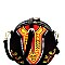 Ethnic Dashiki Print Round Shoulder Bag