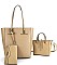 STYLISH 3 IN 1 TOTE SHOPPER BAG SET