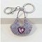 LAVANDER Jem Stone Handbag Shape Charm Keychain