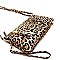 3-Compartment Tassel Accent Leopard Print Cross Body