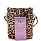 3-Compartment Tassel Accent Leopard Print Cross Body