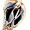 3-Compartment Tassel Accent Leopard Print Cross Body