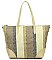 FASHION DURABLE WOVEN FABRIC SHOPPER BAG