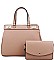 STYLISH 2 IN 1 SATCHEL WITH CROSSBODY SET