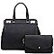 2IN1 STYLISH SATCHEL WITH CROSSBODY SET