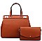 2IN1 STYLISH SATCHEL WITH CROSSBODY SET
