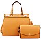 2IN1 STYLISH SATCHEL WITH CROSSBODY SET