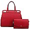 2IN1 STYLISH SATCHEL WITH CROSSBODY SET