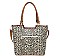 3IN1 CHEETAH STYLISH SHOPPER BAG WITH MATCHING BACKPACK AND CLUTCH SET