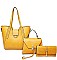 3 IN 1 STYLISH SATCHEL CROSSBODY SET