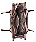 3IN1 SMOOTH TEXTURED SIDES STITCHING DESIGN TOTE BAG WITH MATCHING BAG AND CLUTCH SET