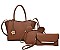 3 IN 1 FLORAL TOTE BAG WITH EARS MINI BAG AND CLUTCH SET
