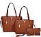 3 IN 1 V ACCENT TOTE BAGS AND CLUTCH SET