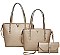 3 IN 1 V ACCENT TOTE BAGS AND CLUTCH SET