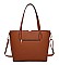 3 IN 1 V ACCENT TOTE BAGS AND CLUTCH SET