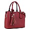 CUTE TASSEL ACCENT SATCHEL WITH LONG STRAP