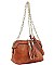 STYLISH DOUBLE TASSEL LONG CHAIN CROSSBODY BAG