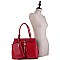 3 in 1 Tassel Accent Tote Cross Body Value SET