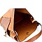 Crocodile Print Whipstitched Side Pocket 3 in 1 Hobo Wallet SET