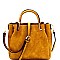 MEDIUM METAL HANDLE BUCKET SATCHEL