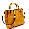 MEDIUM METAL HANDLE BUCKET SATCHEL