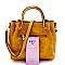 MEDIUM METAL HANDLE BUCKET SATCHEL