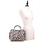 2-Way Leopard Print Medium Satchel