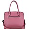 Structured Bow Accent Satchel Wallet SET