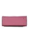 Structured Bow Accent Satchel Wallet SET