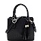 Medium Ostrich Print 3-Compartment 2-Way Satchel